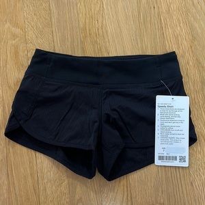 NWT Girls Ivivva black Speedy Shorts, size 7